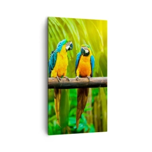 Obraz na płótnie - A słyszałaś, że ona…? - 45x80 cm