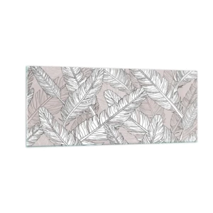 Obraz na szkle - Pierzasta zawierucha - 100x40 cm