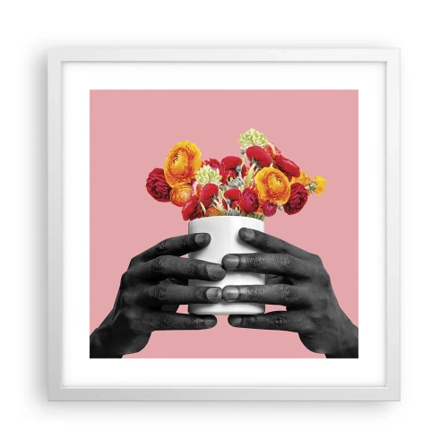 Plakat w białej ramie - Apoteoza życia - 40x40 cm