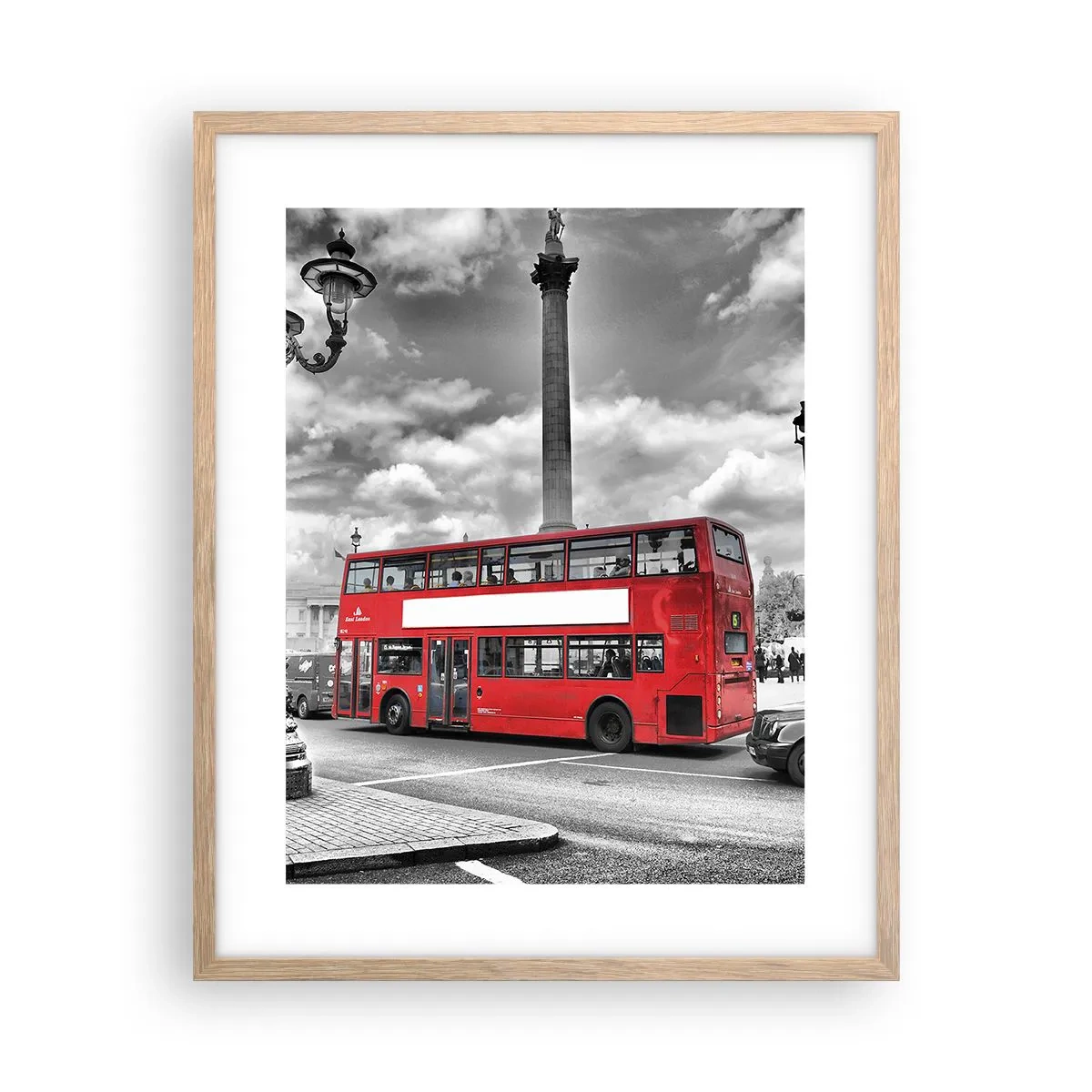 Plakat w ramie jasny dąb - Prawdziwy krwioobieg miasta - 40x50 cm