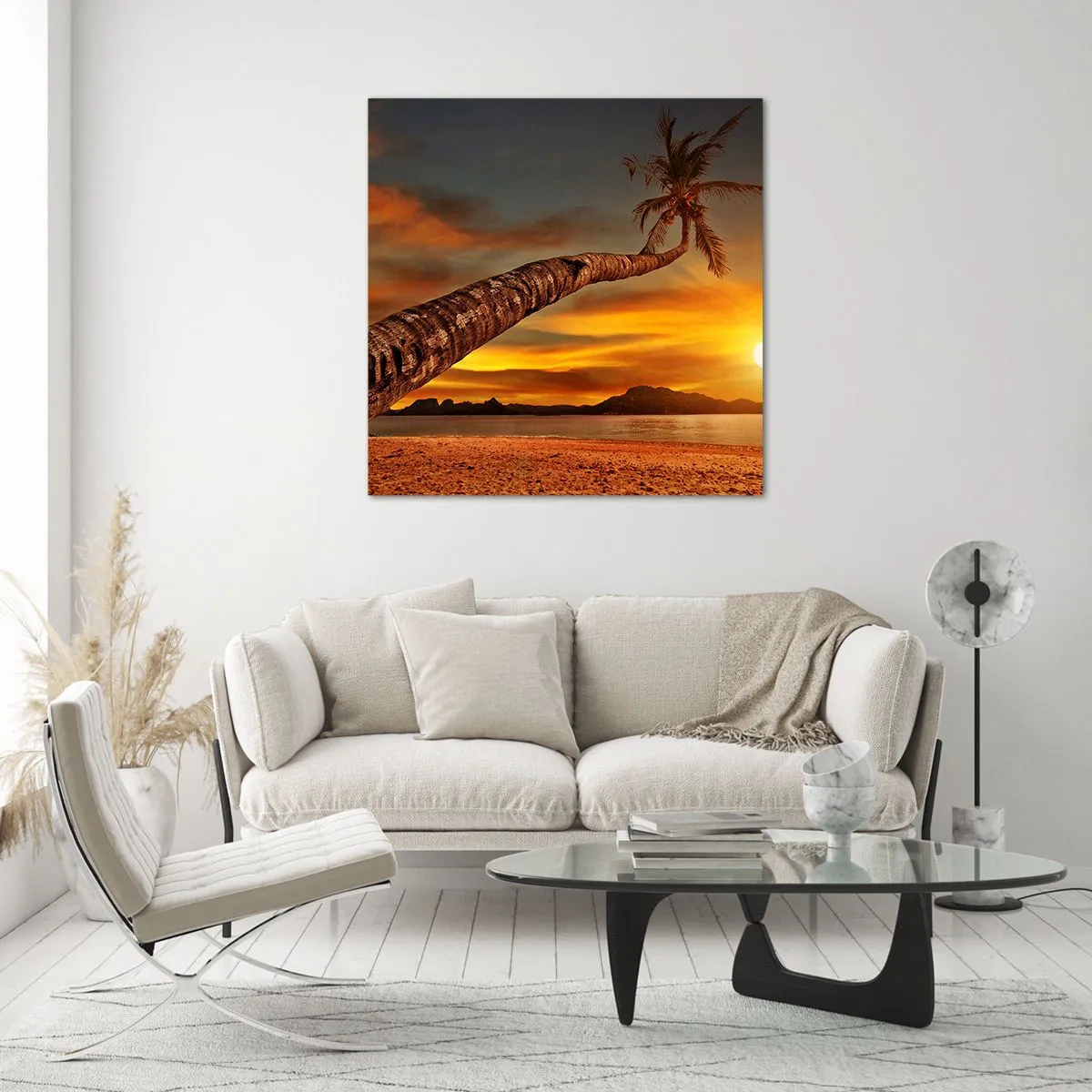 Obraz na szkle - Egzotyczne wakacje, karaibska przygoda - 30x30 cm