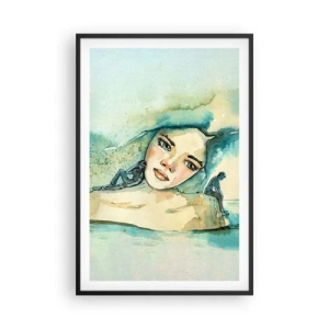 Plakat w czarnej ramie - Am I blue? - 61x91 cm