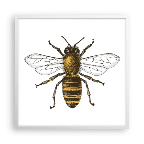 Plakat w białej ramie - Piękna i dobra - 60x60 cm