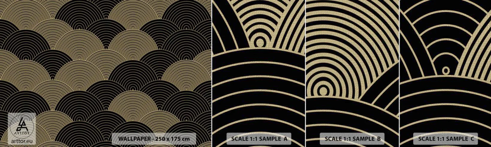 Fototapeta Próbka Premium Canvas - Jedność w wielości - Abstrakcja, Grafika, Okręgi - 100x30 cm