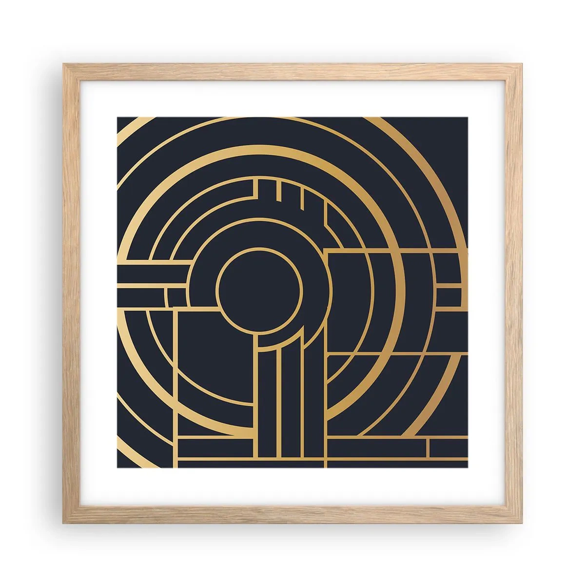 Plakat w ramie jasny dąb - Obroty rzeczy - 40x40 cm