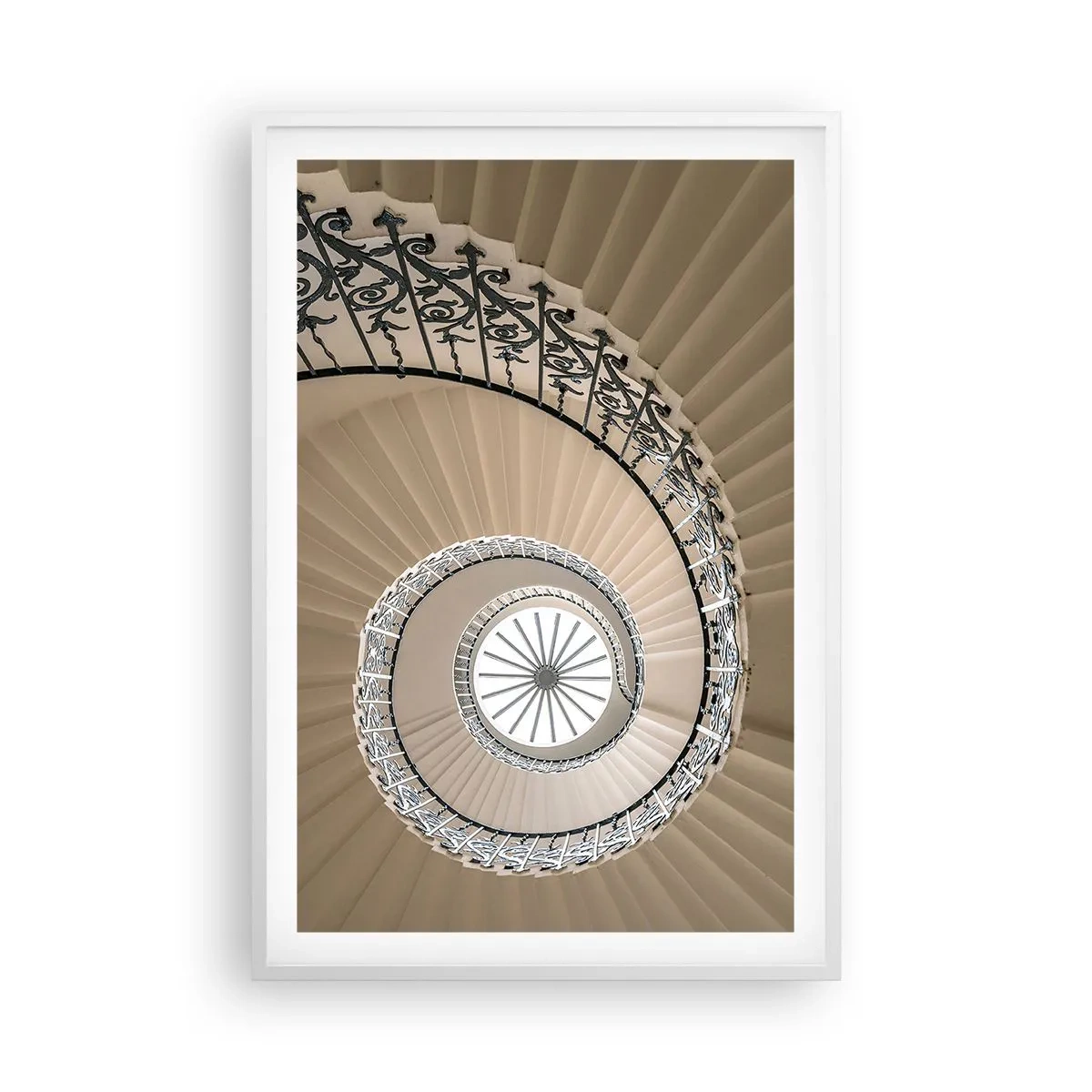 Plakat w białej ramie - W środku muszli - 61x91 cm