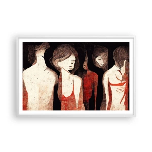 Plakat w białej ramie - Madonny z ciemności - 91x61 cm