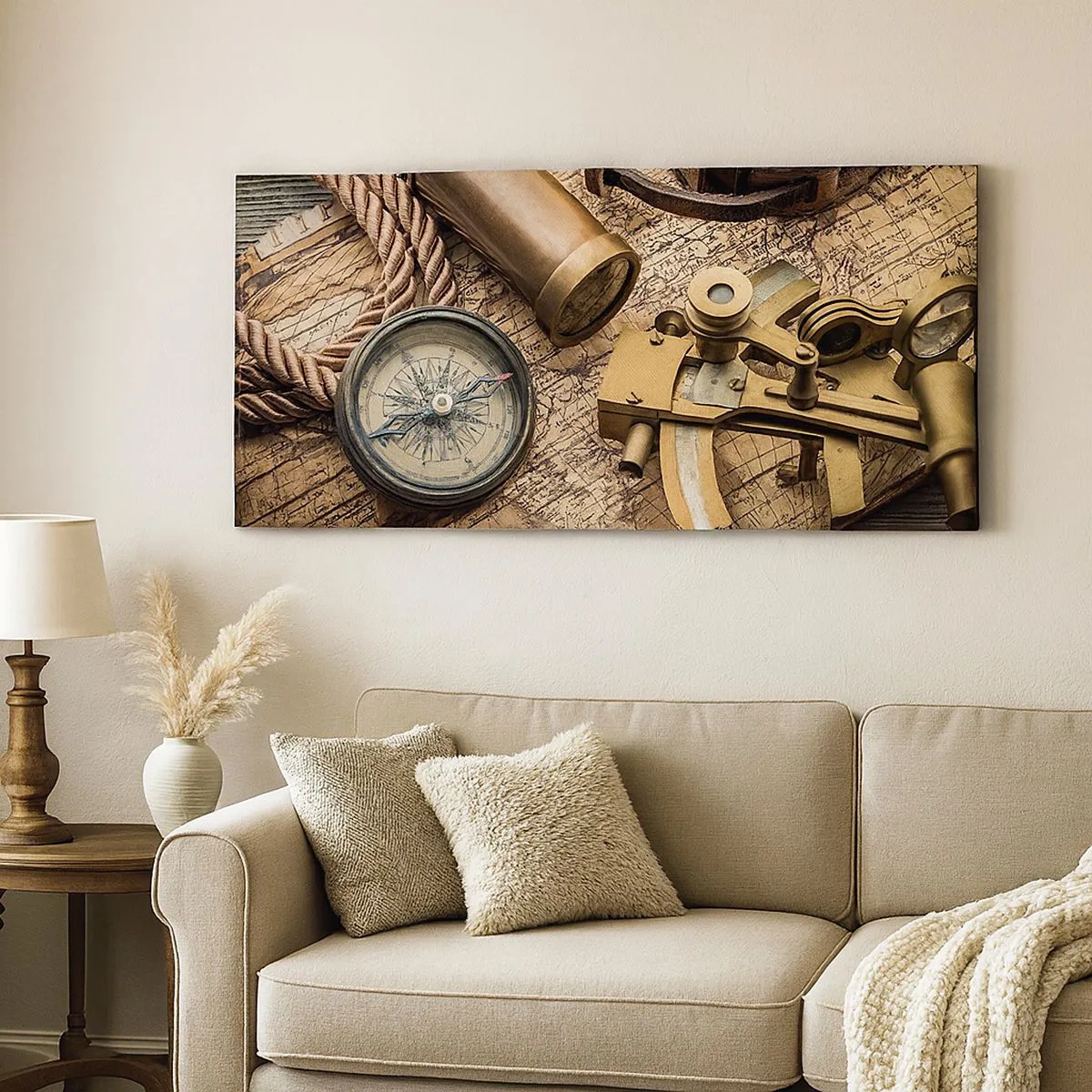 Obraz na płótnie - Wyznacz kurs - 100x40 cm