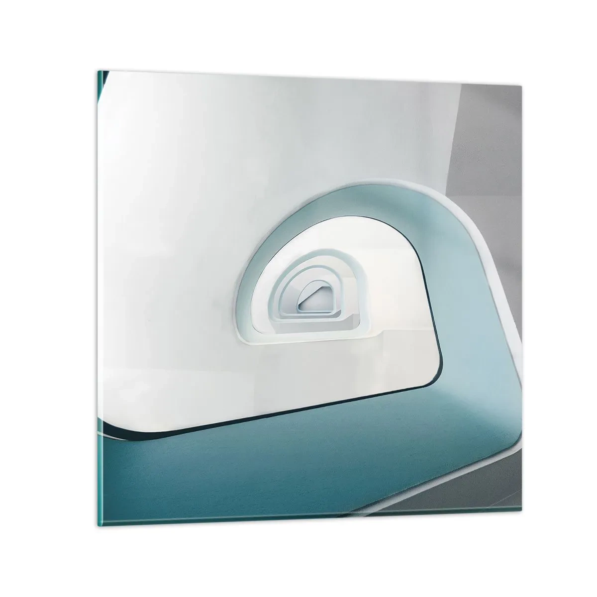 Obraz na szkle - Do dna błękitu - 50x50 cm