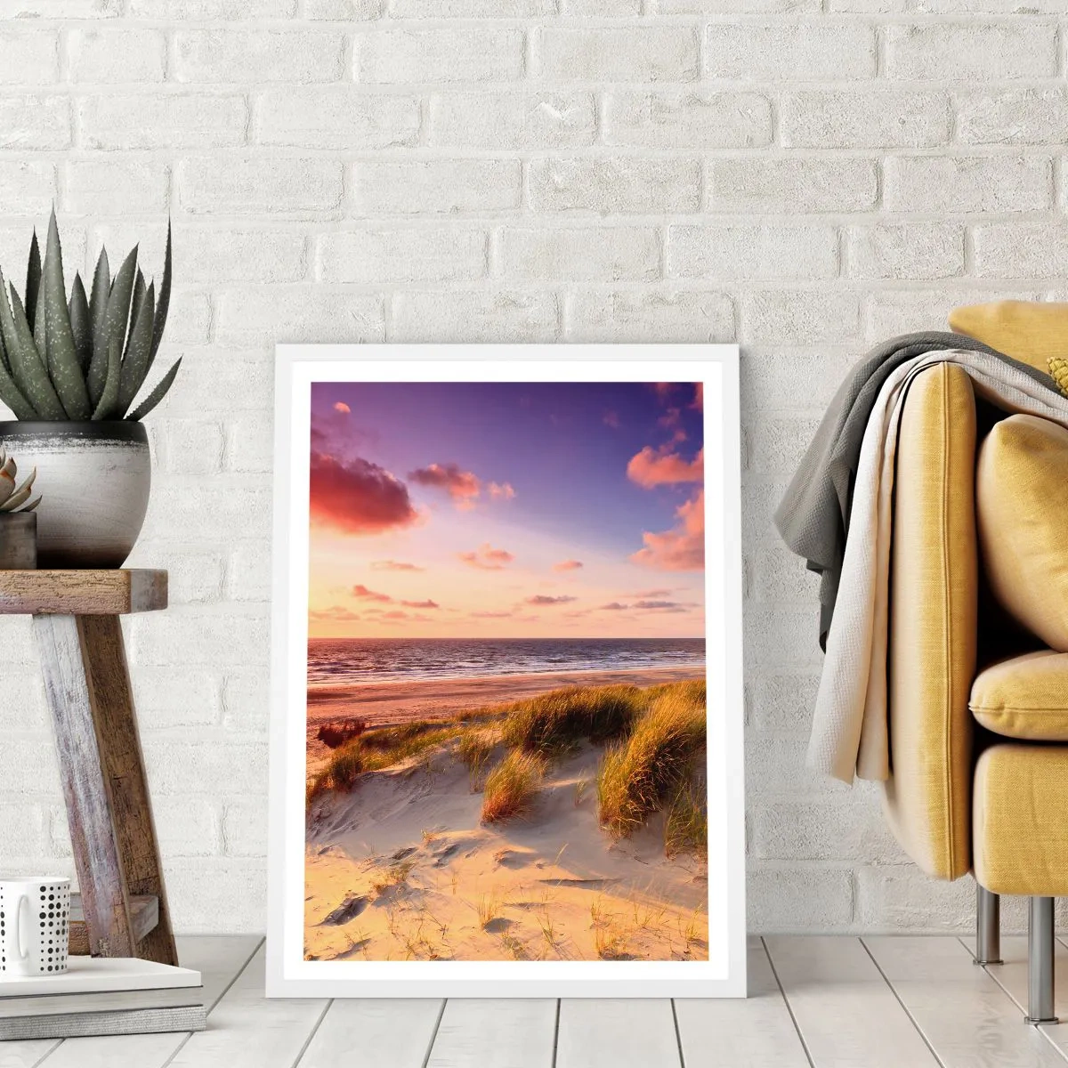 Plakat w białej ramie - Już latem pachnie powietrze - 70x100 cm