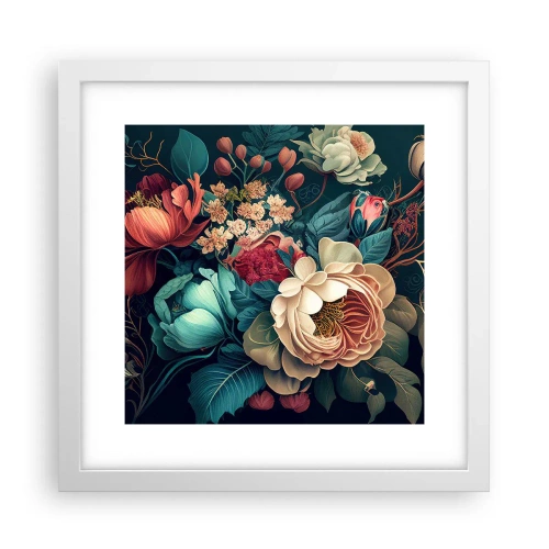 Plakat w białej ramie - XIX-wieczny czar - 30x30 cm