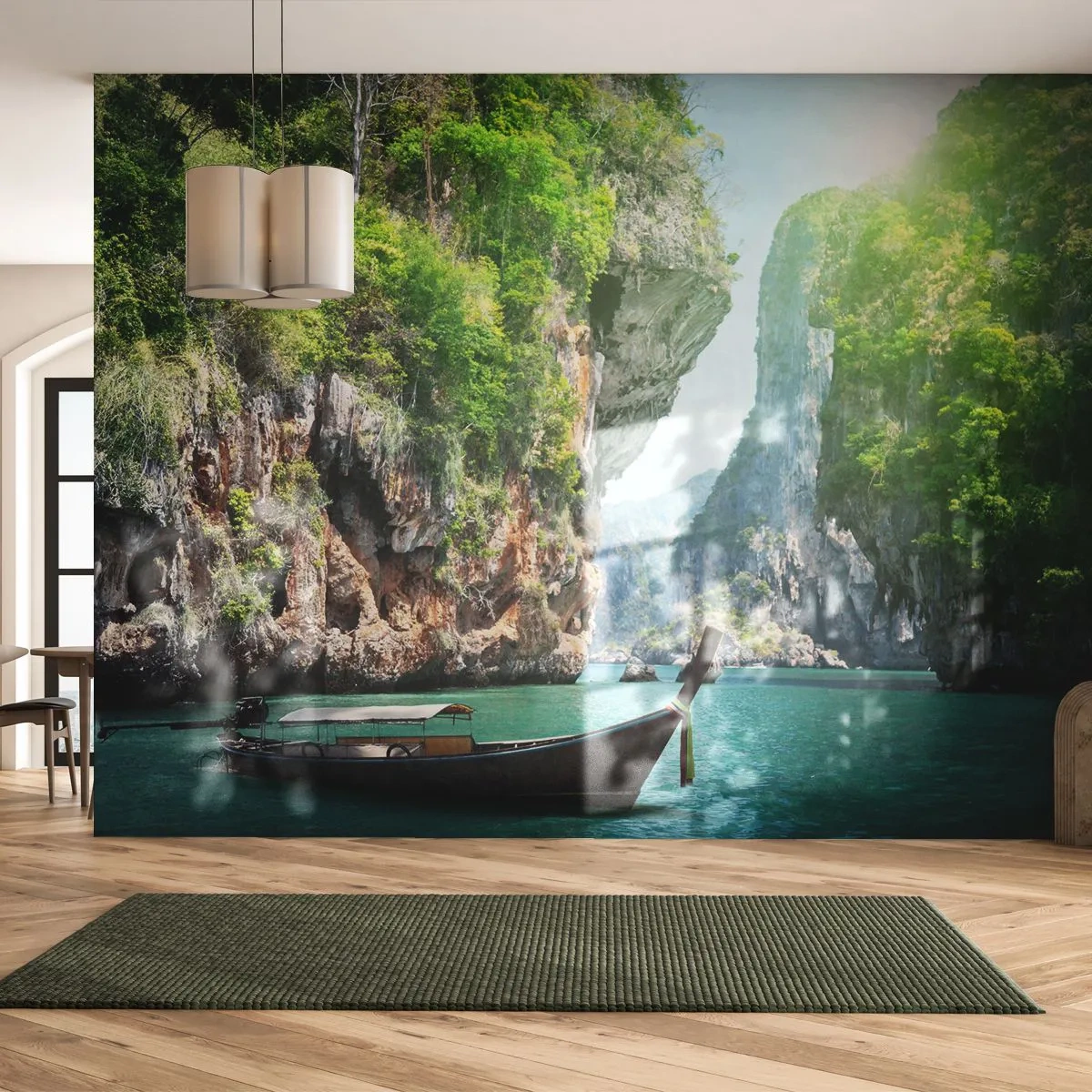 Fototapeta Standard Eco - Zaproszenie do egzotycznej podróży - Krajobraz, Tajlandia, Morze - 450x315 cm