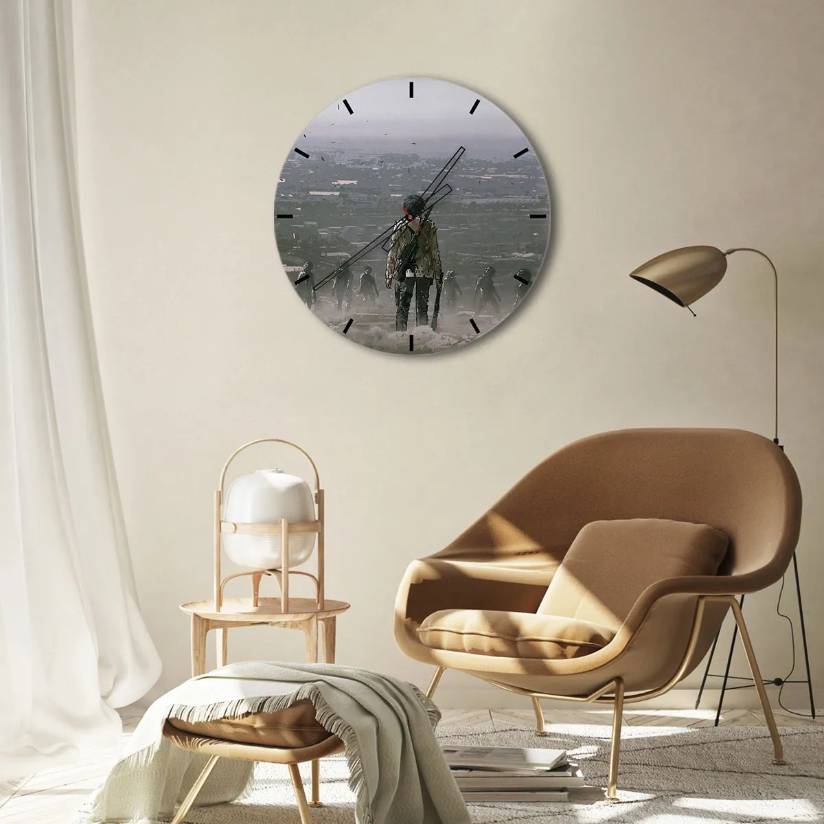 Zegar ścienny - Ostatni sprawiedliwy? - 30x30 cm