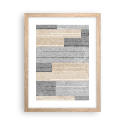 Plakat w ramie jasny dąb - Kompozycja: trzymać pion - 30x40 cm