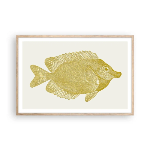 Plakat w ramie jasny dąb - Ryba i tyle - 91x61 cm