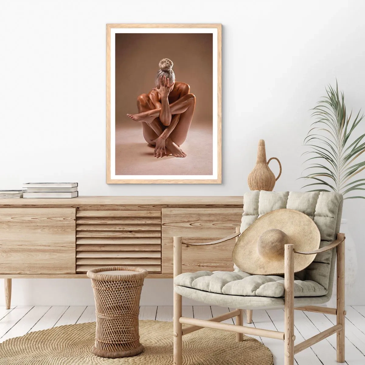 Plakat w ramie jasny dąb - Jedność ciała i ducha - 50x70 cm