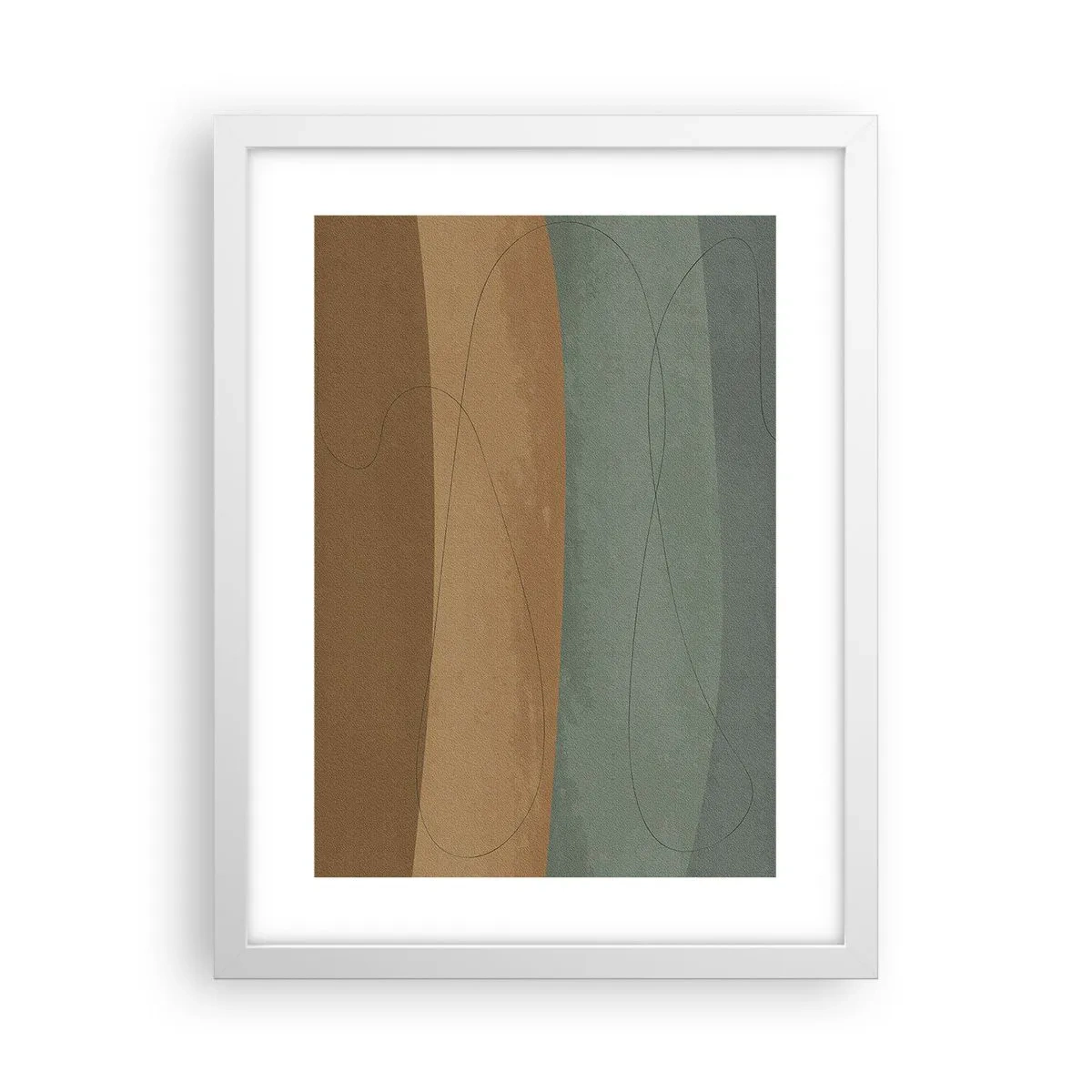 Plakat w białej ramie - Kompozycja horyzontalna - 30x40 cm