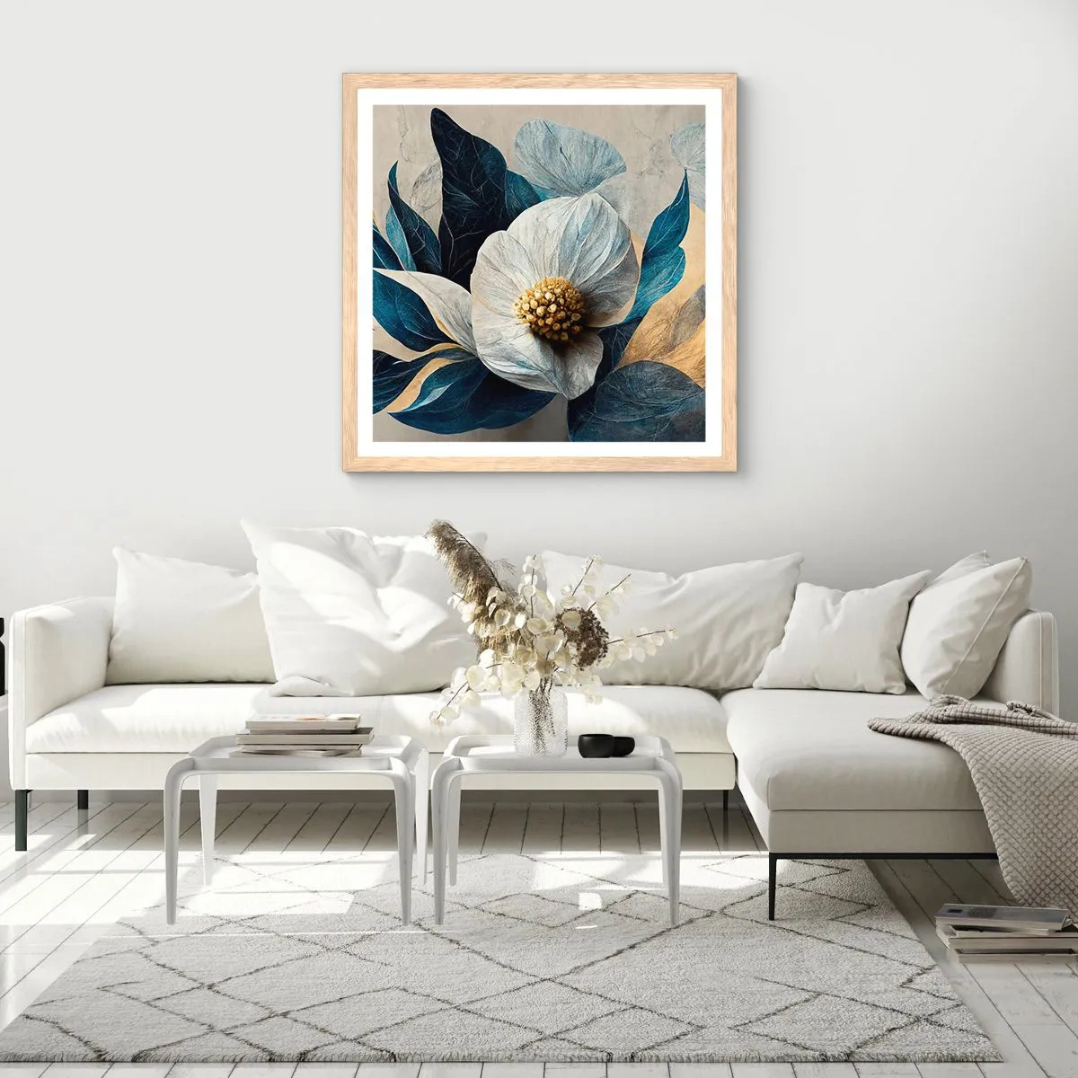 Plakat w ramie jasny dąb - Ma złote serce - 60x60 cm