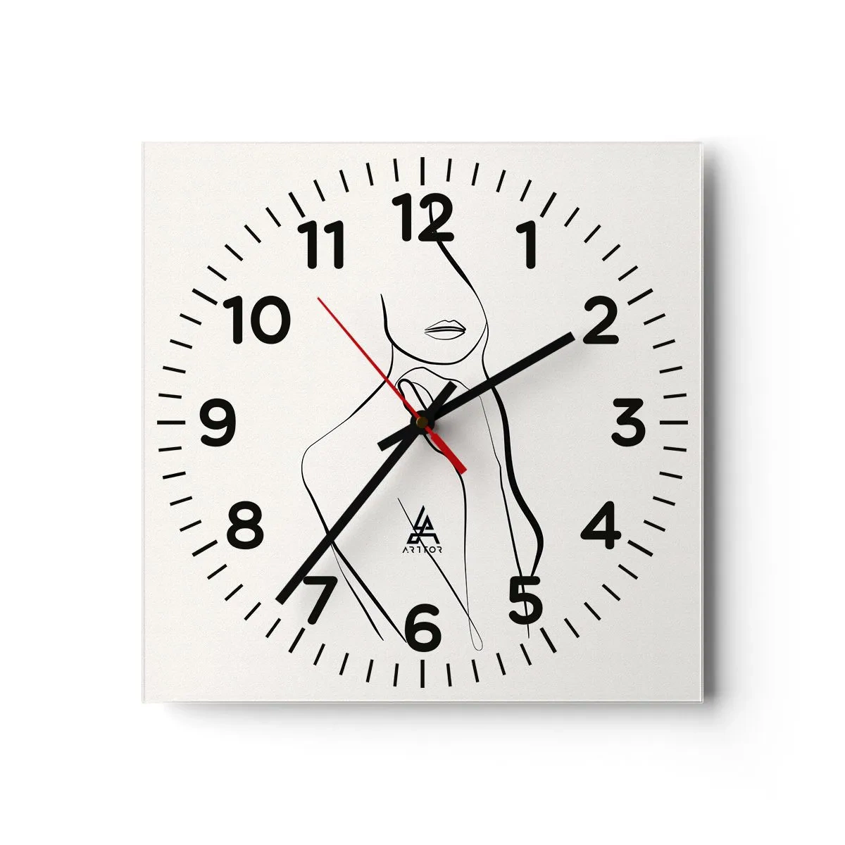 Zegar ścienny - Fala melancholii - 30x30 cm