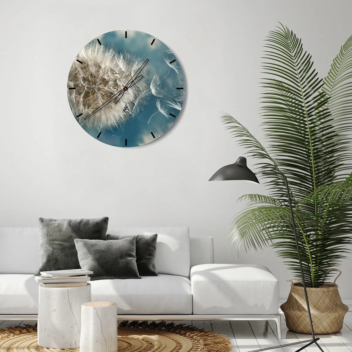 Zegar ścienny - Oddech anioła - 30x30 cm