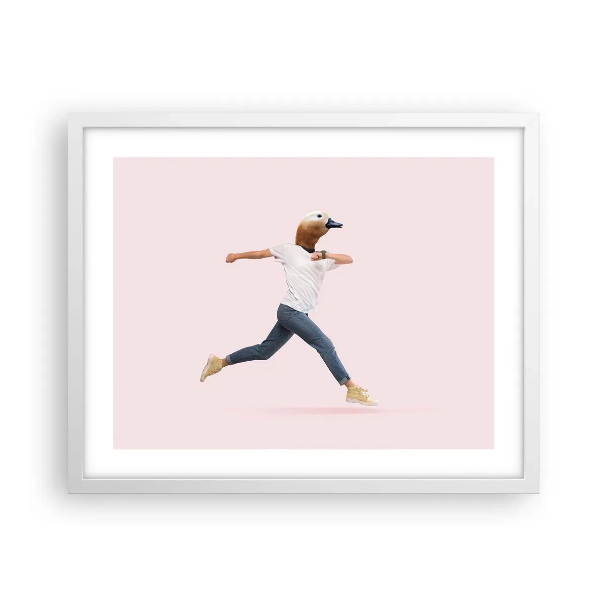 Plakat w białej ramie - Szczypta absurdu - 50x40 cm