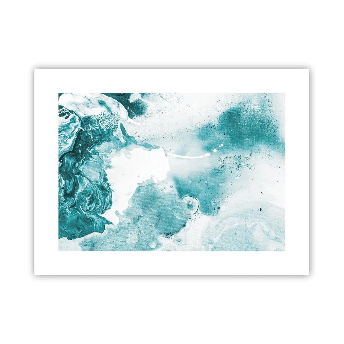 Plakat - Rozlewiska błękitu - 40x30 cm
