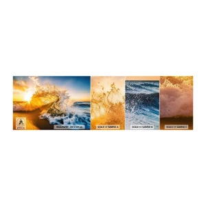 Fototapeta Próbka Standard Eco - Zabawa na piasku - Fala, Morze, Woda - 100x30 cm