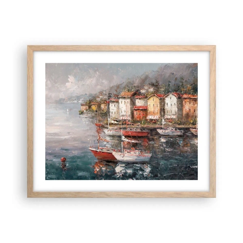 Plakat w ramie jasny dąb - Romantyczna przystań - 50x40 cm