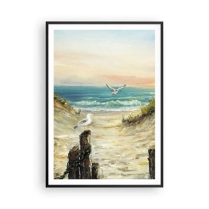 Plakat w czarnej ramie - Bezwietrzne zacisze - 70x100 cm