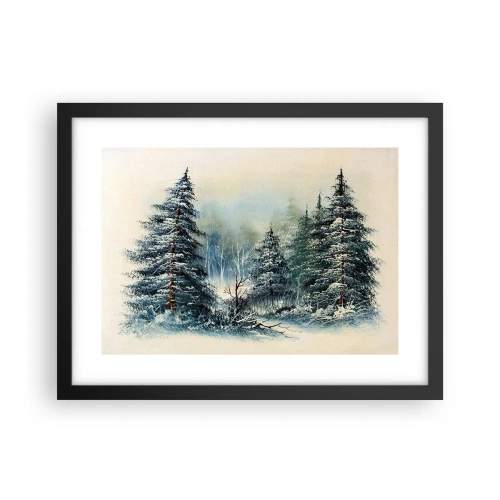 Plakat w czarnej ramie - Gotowe do Świąt - 40x30 cm