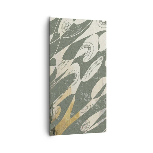 Obraz na płótnie - Abstrakcja zrytmizowana - 65x120 cm