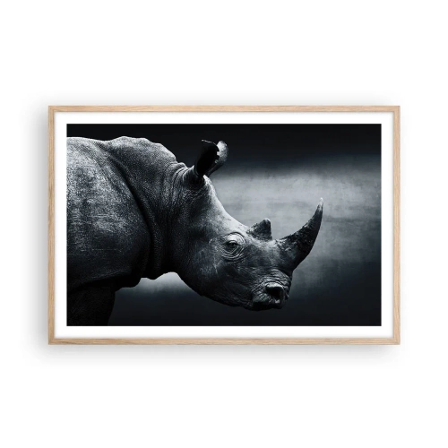 Plakat w ramie jasny dąb - Prawy profil - 91x61 cm