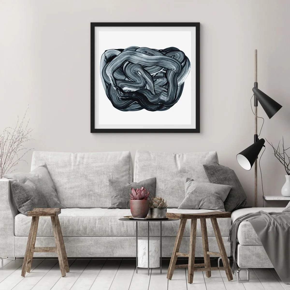 Plakat w czarnej ramie - To nie takie proste - 50x50 cm