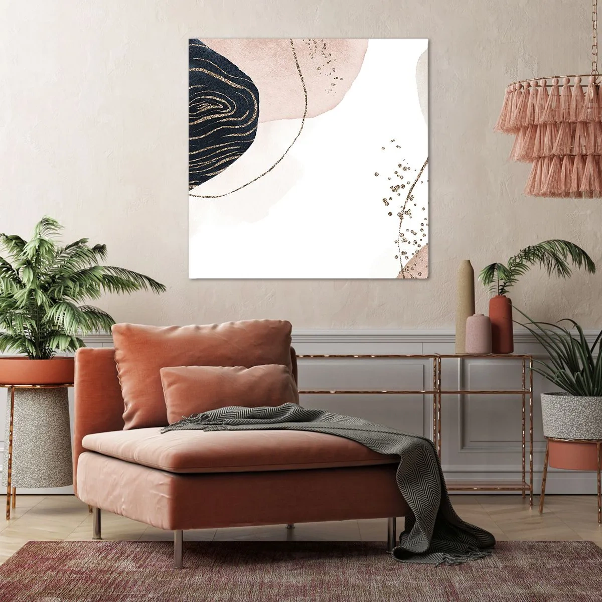 Obraz na płótnie - Wszystko płynie - 60x60 cm