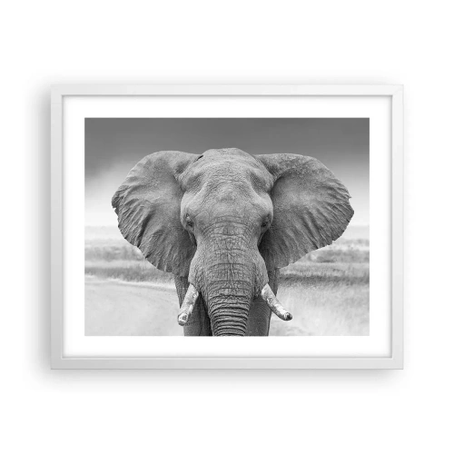 Plakat w białej ramie - Witaj w moim świecie - 50x40 cm