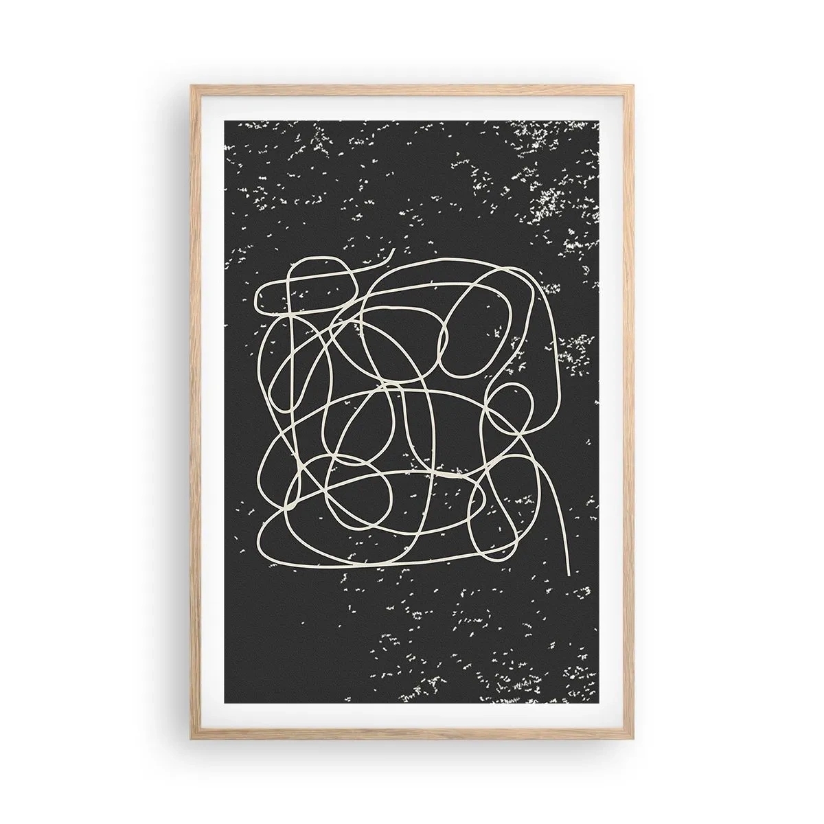 Plakat w ramie jasny dąb - Błądzenie myśli - 61x91 cm