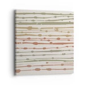 Obraz na płótnie - Muzyczny zapis barw - 30x30 cm