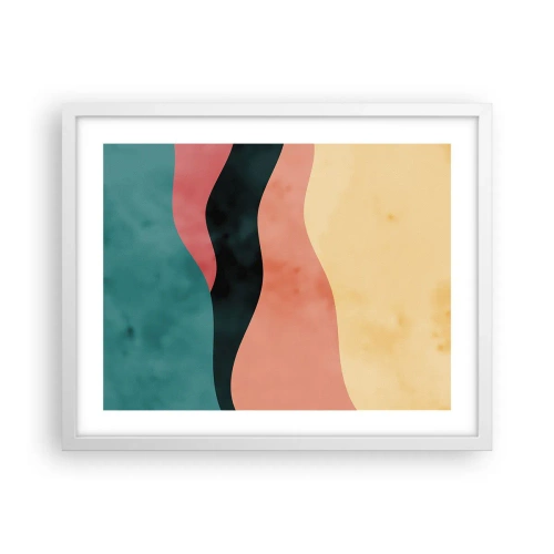 Plakat w białej ramie - Zgodna niezgodność - 50x40 cm