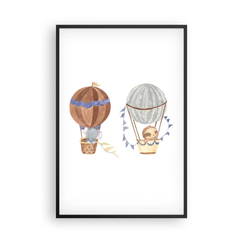 Plakat w czarnej ramie - Przyjaciele w podróży - 61x91 cm