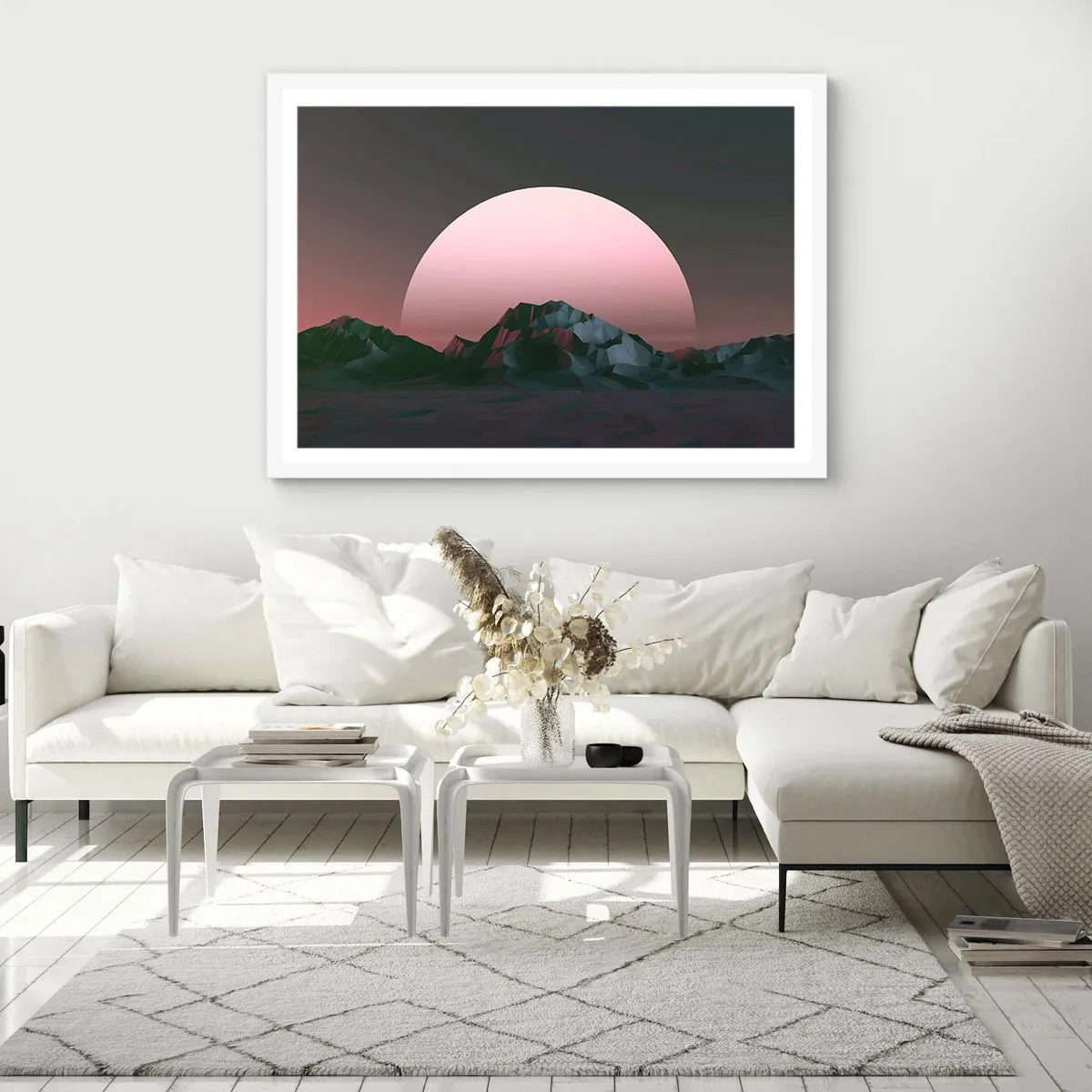 Plakat w białej ramie - W sąsiedniej galaktyce - 100x70 cm