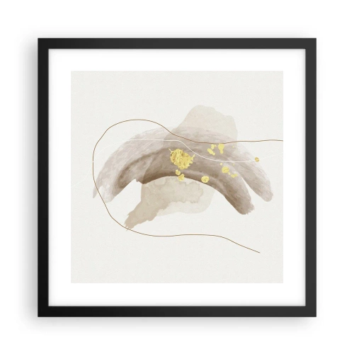 Plakat w czarnej ramie - Napotkane w przestrzeni - 40x40 cm