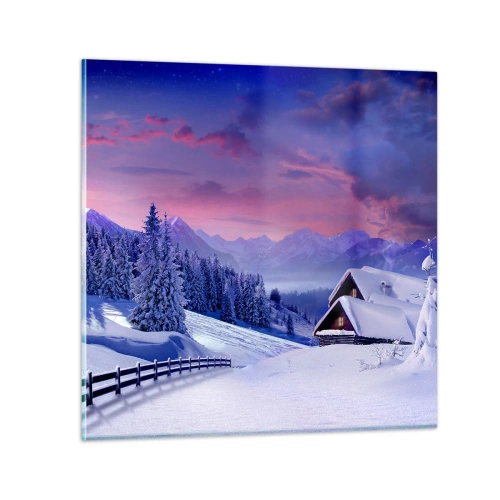 Obraz na szkle - Cicha noc - 70x70 cm