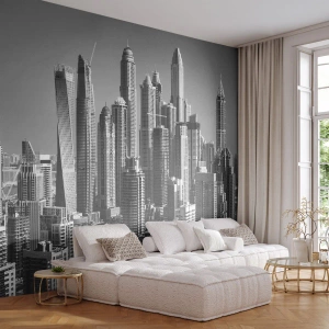 Fototapeta Premium Sand - Miasto nad pustynią - Architektura, Miasto, Dubaj - 350x256 cm