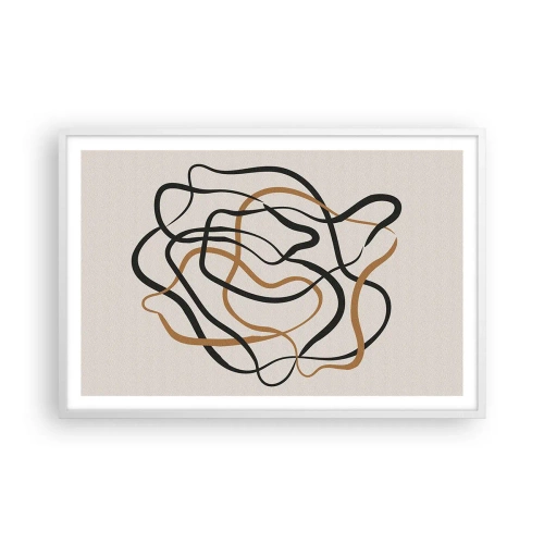 Plakat w białej ramie - Wszystko się pokręciło - 91x61 cm