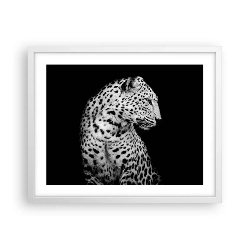 Plakat w białej ramie - Prawy profil doskonały! - 50x40 cm
