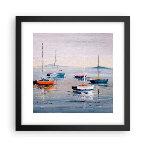 Plakat w czarnej ramie - Zasłużony odpoczynek - 30x30 cm