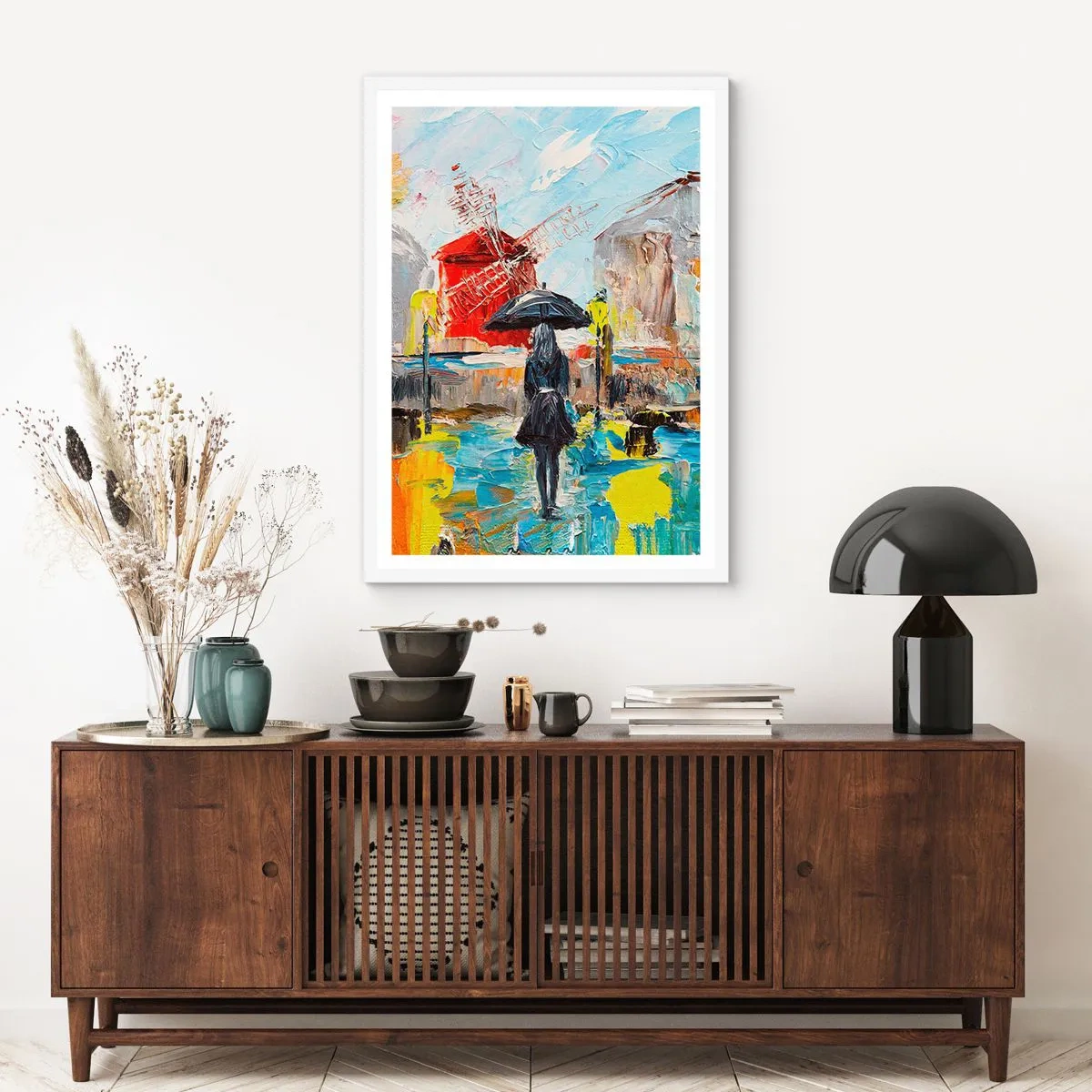 Plakat w białej ramie - Paryskie legendy - 70x100 cm