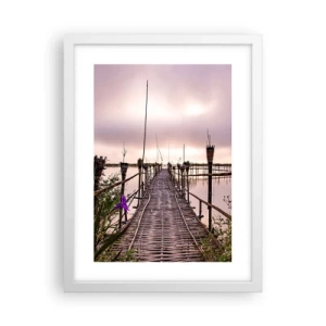 Plakat w białej ramie - Spokój i cisza Azji - 30x40 cm
