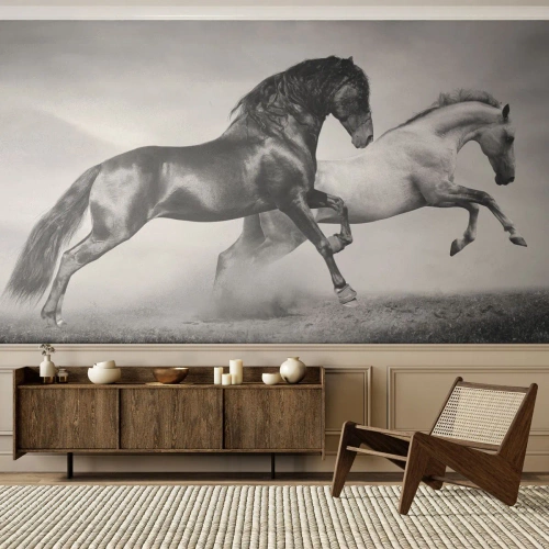 Fototapeta Premium Canvas - Anioły i demony - Zwierzęta, Konie, Natura - 200x140 cm