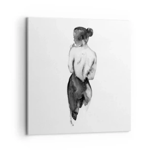 Obraz na płótnie - Przy niej świat znika - 60x60 cm